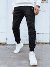 Spodnie męskie dresowe joggery czarne Dstreet UX4119_2