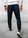 Spodnie męskie dresowe joggery granatowe Dstreet UX4108_3