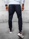 Spodnie męskie dresowe joggery granatowe Dstreet UX4111_3