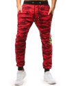 Spodnie męskie dresowe moro czerwone Dstreet UX3514_1