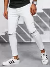 Spodnie męskie jeansowe białe Dstreet UX3922_2