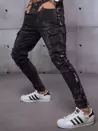 Spodnie męskie jeansowe bojówki czarne Dstreet UX3596