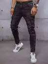 Spodnie męskie jeansowe bojówki czarne Dstreet UX3596_2