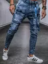 Spodnie męskie jeansowe bojówki niebieskie Dstreet UX3595_3