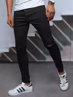 Spodnie męskie jeansowe czarne Dstreet UX3643_2