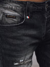 Spodnie męskie jeansowe czarne Dstreet UX4223_3