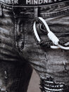 Spodnie męskie jeansowe czarne Dstreet UX4355_3