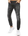 Spodnie męskie jeansowe joggery antracytowe Dstreet UX2180_1
