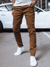 Spodnie męskie jeansowe joggery brązowe Dstreet UX4189_1