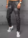 Spodnie męskie jeansowe joggery czarne Dstreet UX3573_2