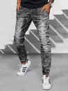 Spodnie męskie jeansowe joggery czarne Dstreet UX3943_1