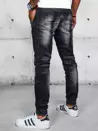 Spodnie męskie jeansowe joggery czarne Dstreet UX3945_3