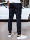 Spodnie męskie jeansowe joggery granatowe Dstreet UX4190_3