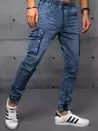 Spodnie męskie jeansowe joggery niebieskie Dstreet UX3561_3