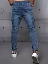 Spodnie męskie jeansowe joggery niebieskie Dstreet UX3561_4