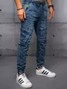 Spodnie męskie jeansowe joggery niebieskie Dstreet UX3564_2