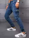 Spodnie męskie jeansowe joggery niebieskie Dstreet UX3575_1