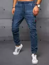 Spodnie męskie jeansowe joggery niebieskie Dstreet UX3576_2