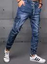 Spodnie męskie jeansowe joggery niebieskie Dstreet UX3581_3