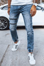 Spodnie męskie jeansowe joggery niebieskie Dstreet UX4037_1