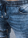 Spodnie męskie jeansowe joggery niebieskie Dstreet UX4037_3