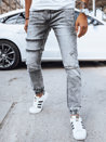 Spodnie męskie jeansowe joggery szare Dstreet UX4039_1