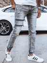 Spodnie męskie jeansowe joggery szare Dstreet UX4039_2