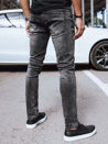 Spodnie męskie jeansowe szare UX2664_4