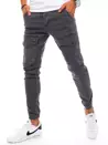 Spodnie męskie jeansowe typu bojówki ciemnoszare Dstreet UX3273_3