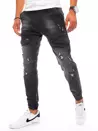 Spodnie męskie jeansowe typu bojówki czarne Dstreet UX3276_3