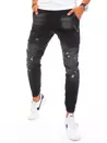 Spodnie męskie jeansowe typu bojówki czarne Dstreet UX3277_2