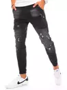 Spodnie męskie jeansowe typu bojówki czarne Dstreet UX3277_3