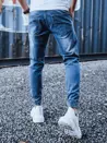 Spodnie męskie jeansowe typu bojówki niebieskie Dstreet UX3265_4