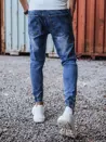 Spodnie męskie jeansowe typu bojówki niebieskie Dstreet UX3266_4