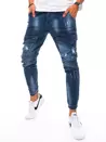 Spodnie męskie jeansowe typu bojówki niebieskie Dstreet UX3270_2