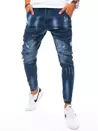 Spodnie męskie jeansowe typu bojówki niebieskie Dstreet UX3271_2