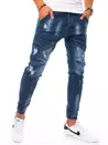 Spodnie męskie jeansowe typu bojówki niebieskie Dstreet UX3271_3