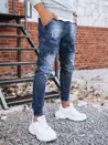 Spodnie męskie jeansowe typu bojówki niebieskie Dstreet UX3281_3