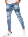 Spodnie męskie jeansowe typu bojówki niebieskie Dstreet UX3294_3