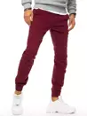 Spodnie męskie jeansowe typu jogger bordowe Dstreet UX3171_1
