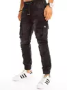Spodnie męskie jeansowe typu jogger czarne Dstreet UX3228