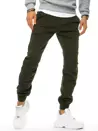 Spodnie męskie jeansowe typu jogger khaki Dstreet UX3173_1