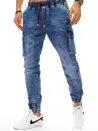 Spodnie męskie jeansowe typu jogger niebieskie Dstreet UX3161_1