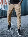 Spodnie męskie typu jogger beżowe Dstreet UX3300_2