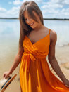 Sukienka EDIF pomarańczowa Dstreet EY2197_2