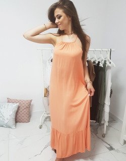 Sukienka długa pomarańczowa Dstreet EY0942