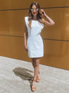 Sukienka jeansowa JESSI II biała Dstreet EY1673_2