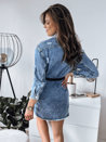 Sukienka jeansowa ZAVIA jasnoniebieska Dstreet EY2228_3