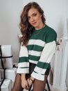 Sweter damski AMELIA zielono-biały Dstreet MY1859_1