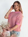 Sweter damski oversize PINGOL różowy Dstreet MY2305_2